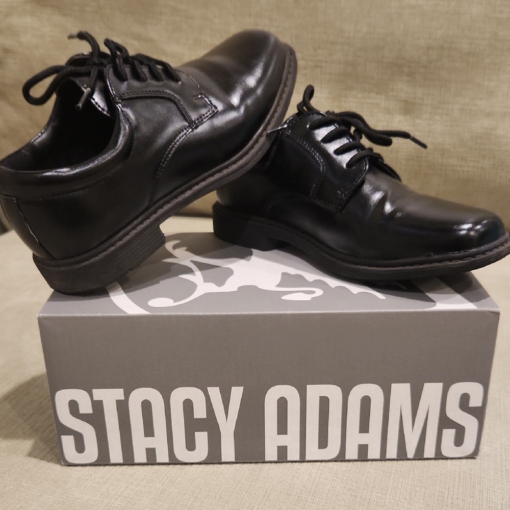 Stacy Adams Kid's Classic Black Oxfords